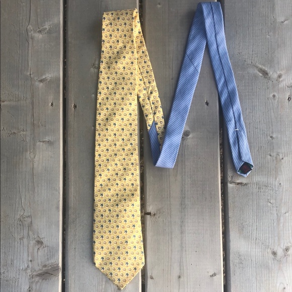 Tommy Hilfiger Fish and Palm Tree Silk Tie - Picture 10 of 10